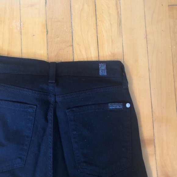 Like New! 7FAM "The Skinny" Black Jean - Size 24 - Picture 5 of 7